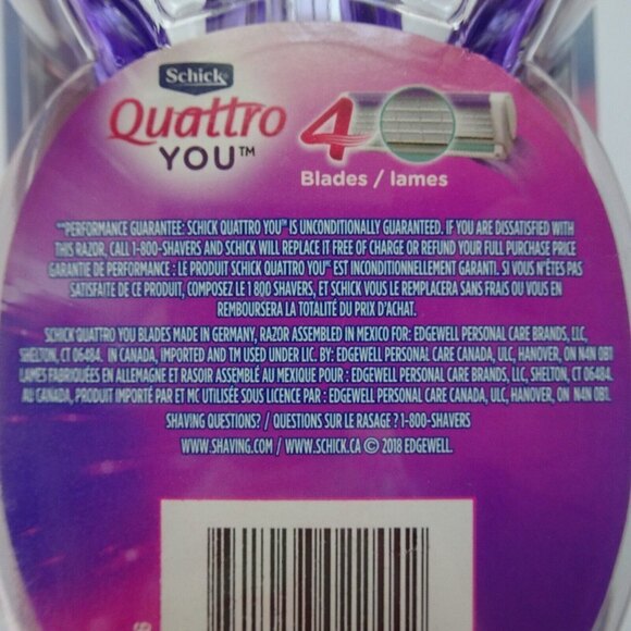 💰3/$25 SCHICK Quattro You 4-Pack Disposable Razors Sealed New - Picture 5 of 5